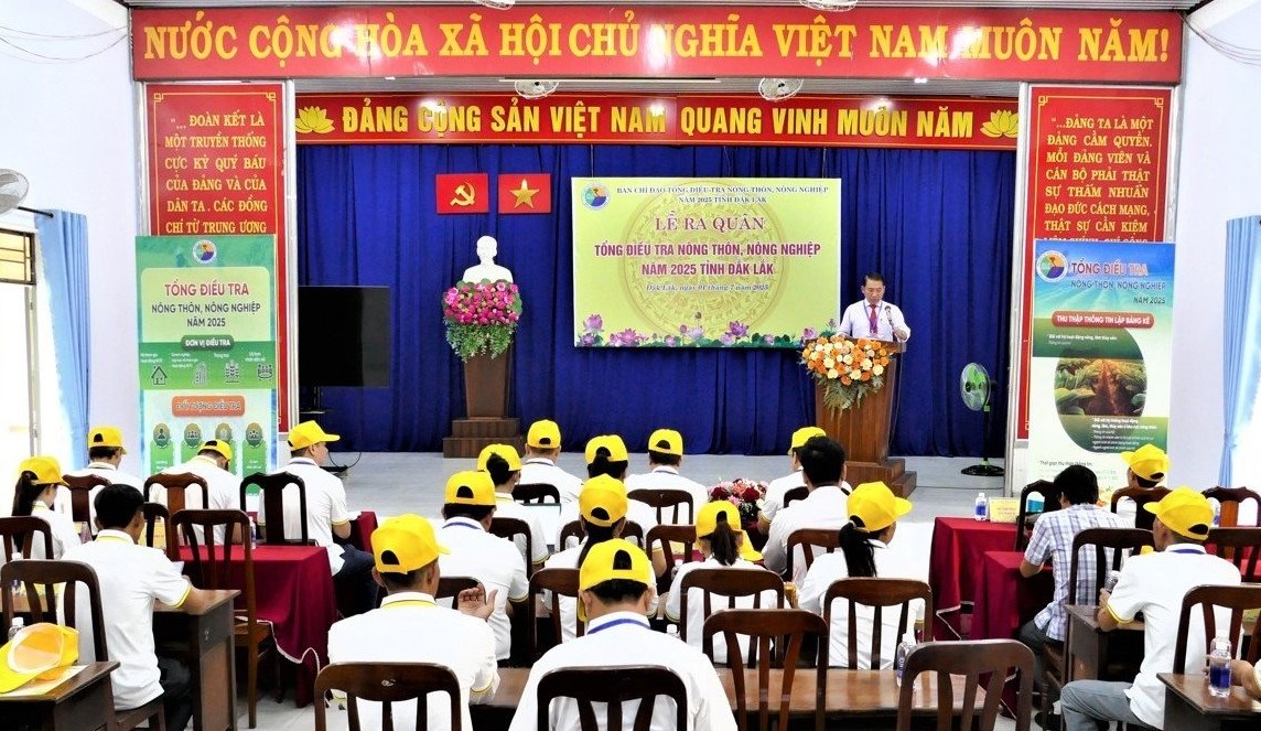 Tổng điều tra nông thôn, nông nghiệp năm 2025 trên địa bàn tỉnh Đắk Lắk